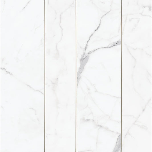 Mozaic 60x180 cm, Marazzi Magnifica Statuario Strip Metal Insert