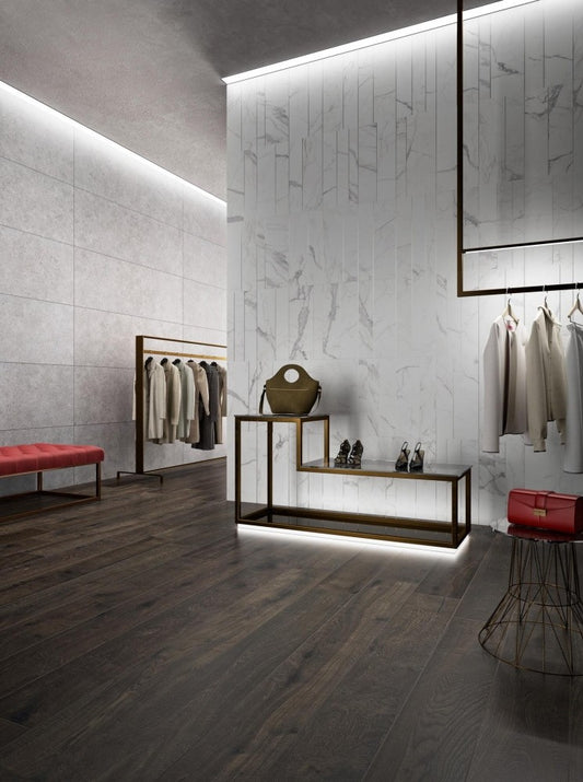 Mozaic 60x180 cm, Marazzi Magnifica Statuario Strip Metal Insert