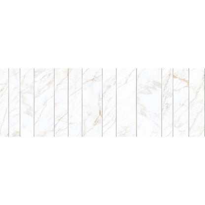 Mozaic 60x180 cm, Marazzi Magnifica Calacatta Gold Strip Metal Insert