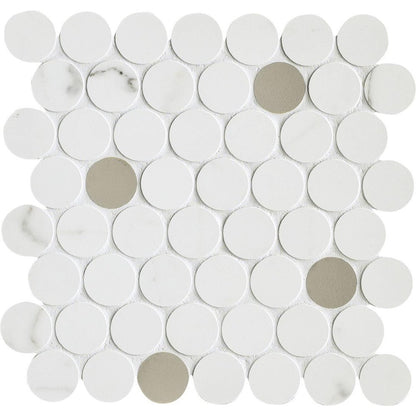Mozaic 31x31 cm, Marazzi Magnifica Statuario Circle
