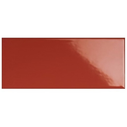 Faianta baie / bucatarie rosie lucioasa 7.5x15 cm, Marazzi Hello Lux Red
