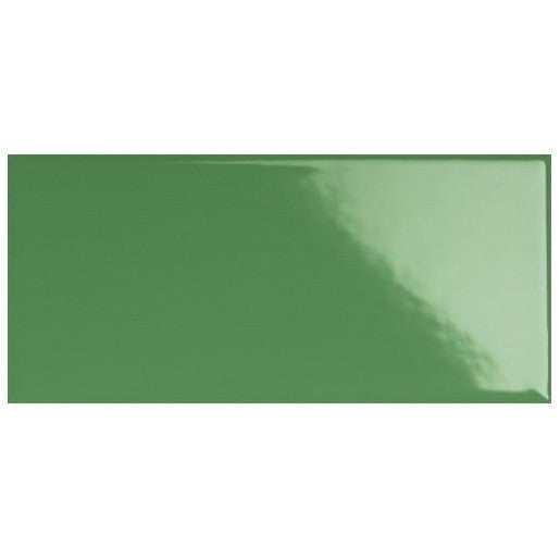 Faianta baie / bucatarie verde lucioasa 7.5x15 cm, Marazzi Hello Lux Green