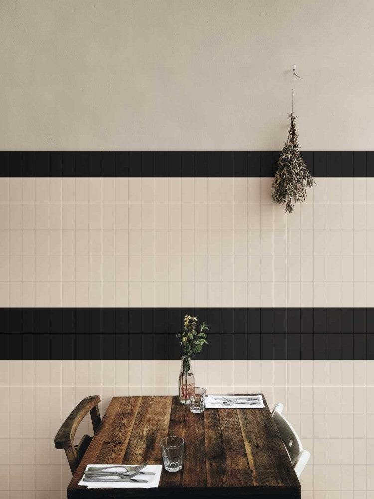 Faianta baie / bucatarie neagra 7.5x15 cm, Marazzi Hello Black