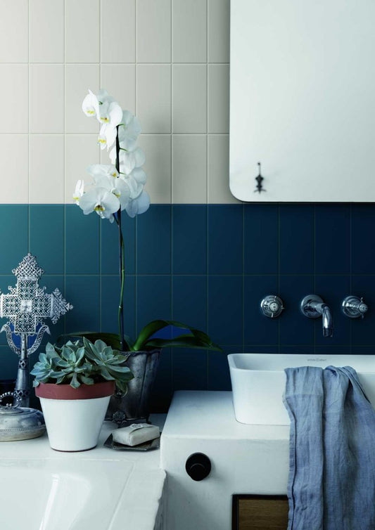 Faianta baie / bucatarie albastra 7.5x15 cm, Marazzi Hello Blue