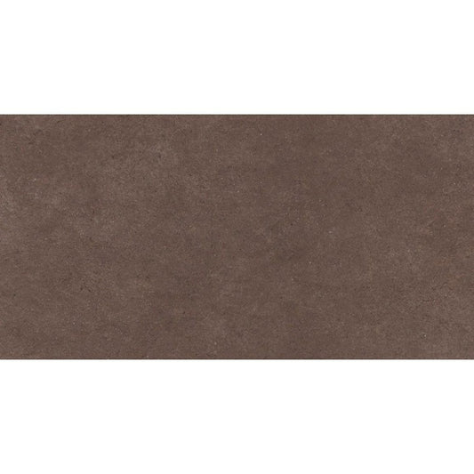 Gresie exterior / interior portelanata rectificata maro 75x150 cm, Marazzi Terratech Vinaccia