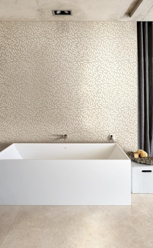 Mozaic 34.2x38 cm, Marazzi Mystone Limestone Sand Foglie