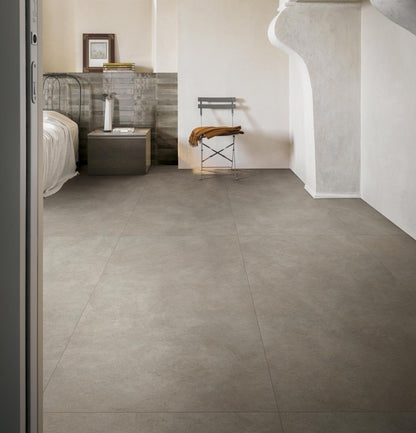 Gresie exterior / interior portelanata rectificata gri 60x60 cm, Marazzi Terratech Salvia
