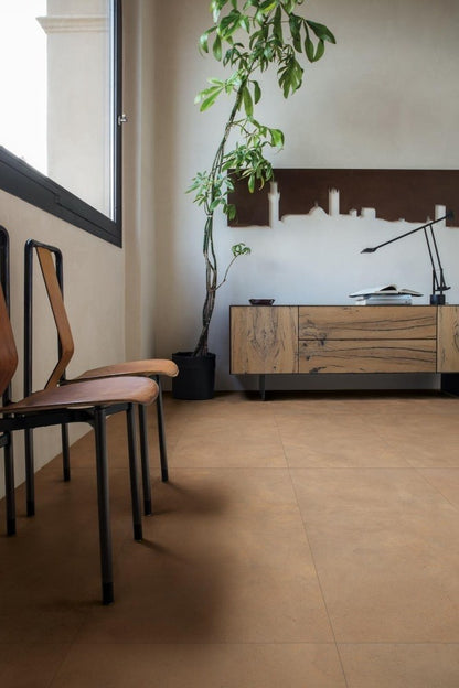 Gresie exterior / interior portelanata rectificata maro 30x60 cm, Marazzi Terratech Senape