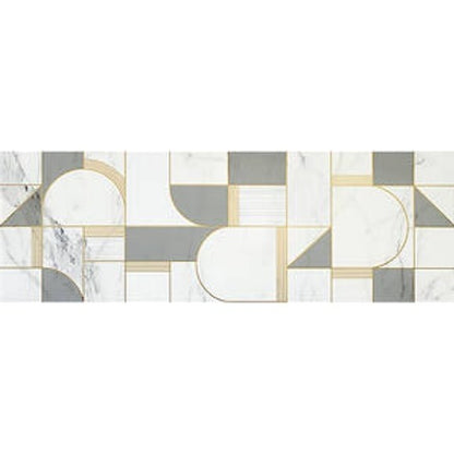 Decor interior alb 40x120 cm, Marazzi Allmarble Wall Statuario Satin Club