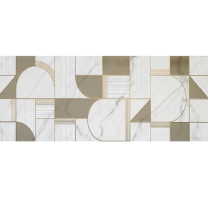 Decor interior alb 40x120 cm, Marazzi Allmarble Wall Altissimo Satin Club