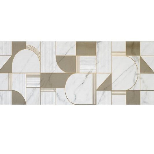 Decor interior alb 40x120 cm, Marazzi Allmarble Wall Altissimo Satin Club