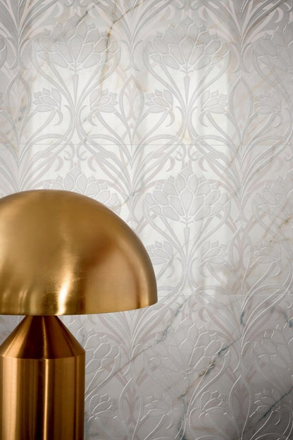 Decor interior alb 40x120 cm, Marazzi Allmarble Wall Golden White Lux Regent