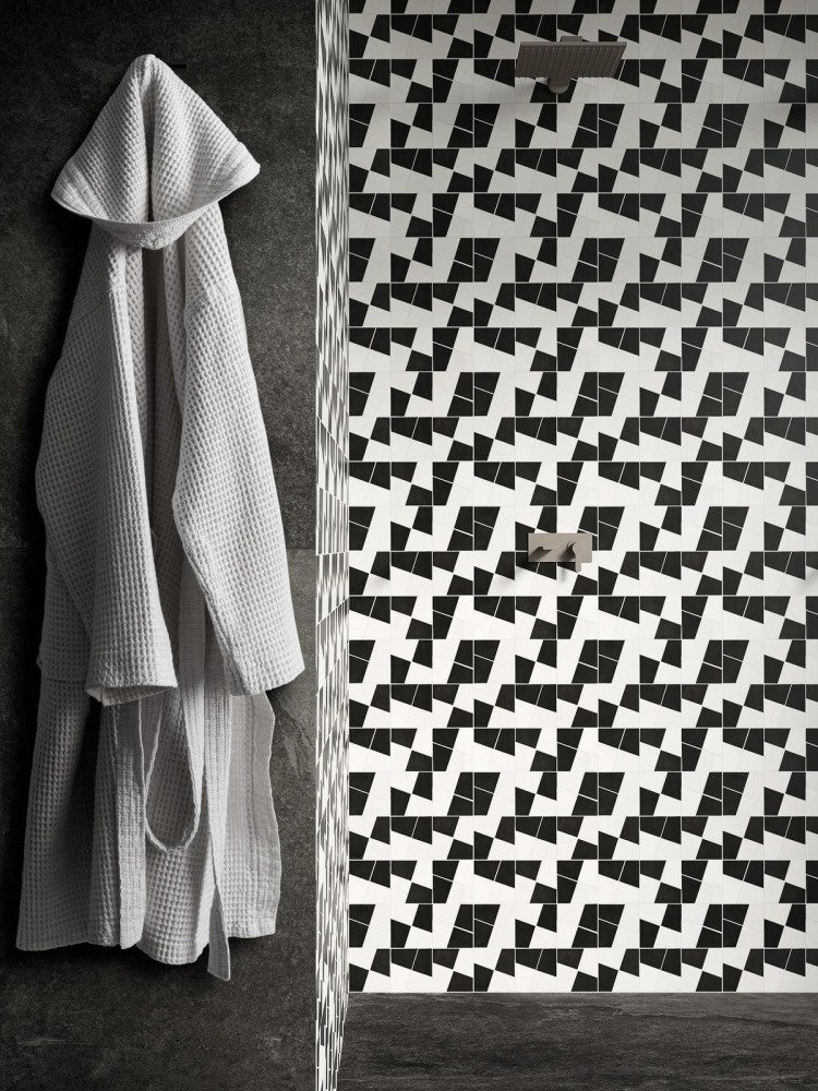 Mozaic 30x30 cm, Marazzi Zellige Gesso/Carbone