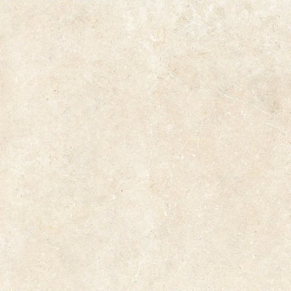 Gresie exterior portelanata rectificata crem 120x120 cm, Marazzi Mystone Limestone Ivory Strutturato
