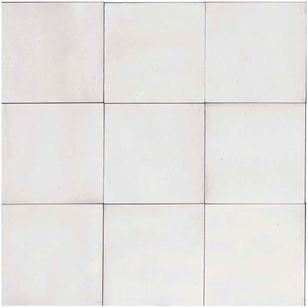 Gresie interior portelanata alba 15x15 cm, Marazzi Rice Bianco Lux