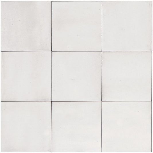 Gresie interior portelanata alba 15x15 cm, Marazzi Rice Bianco Lux