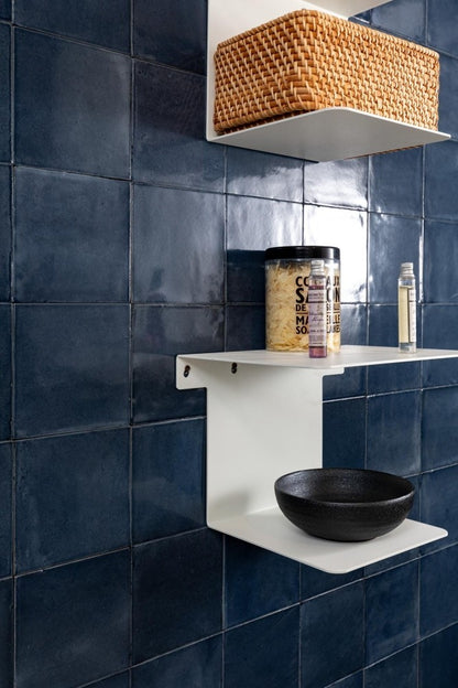 Gresie interior portelanata albastra 15x15 cm, Marazzi Rice Blu Lux