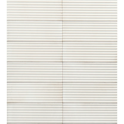 Decor interior bej 7.5x20 cm, Marazzi Rice Natural Strutturato Pleat 3D Lux