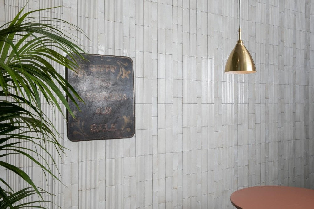 Decor interior bej 7.5x20 cm, Marazzi Rice Natural Strutturato Pleat 3D Lux
