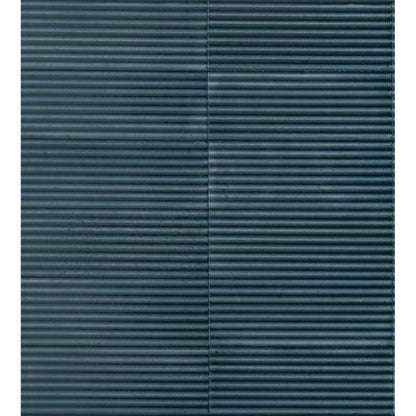 Decor interior albastru 7.5x20 cm, Marazzi Rice Blu Strutturato Pleat 3D Lux