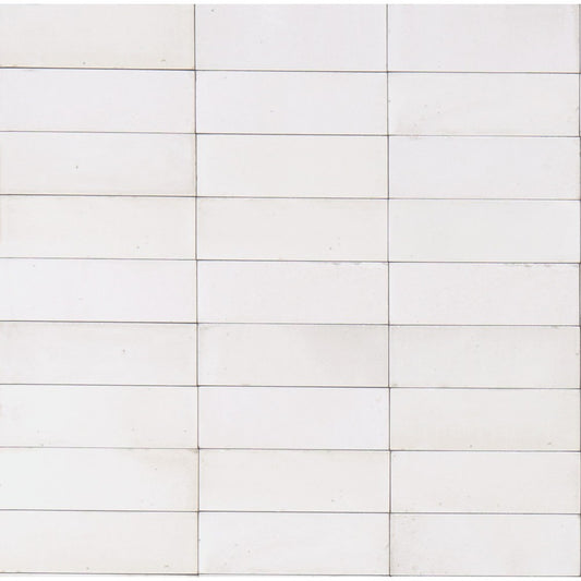 Gresie interior portelanata alba 5x15 cm, Marazzi Rice Bianco Lux