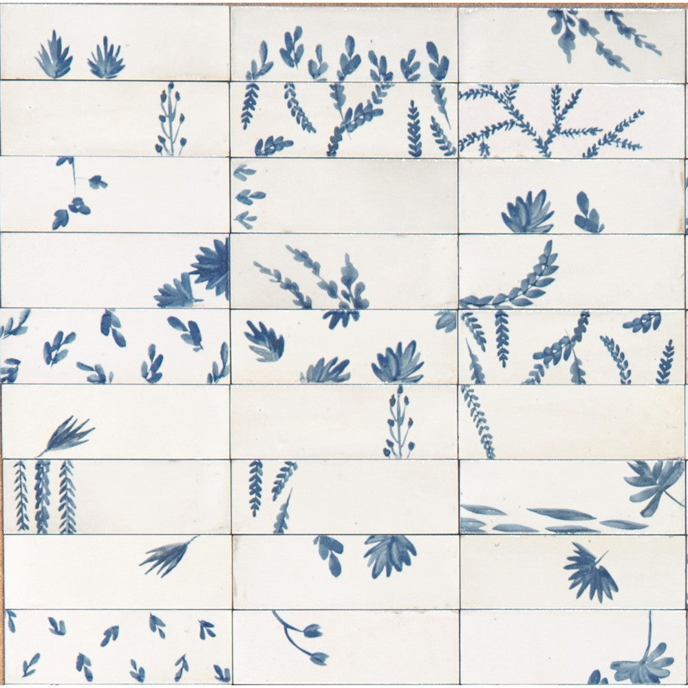 Decor interior alb 5x15 cm, Marazzi Rice Bianco Leaf Lux