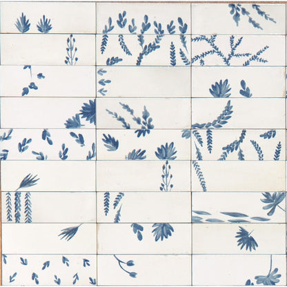 Decor interior alb 5x15 cm, Marazzi Rice Bianco Leaf Lux