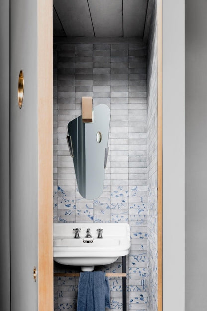 Decor interior gri 5x15 cm, Marazzi Rice Grigio Leaf Lux