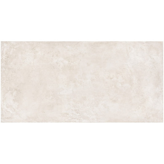 Gresie interior portelanata rectificata alba 60x120 cm, Marazzi Puro Plaza White