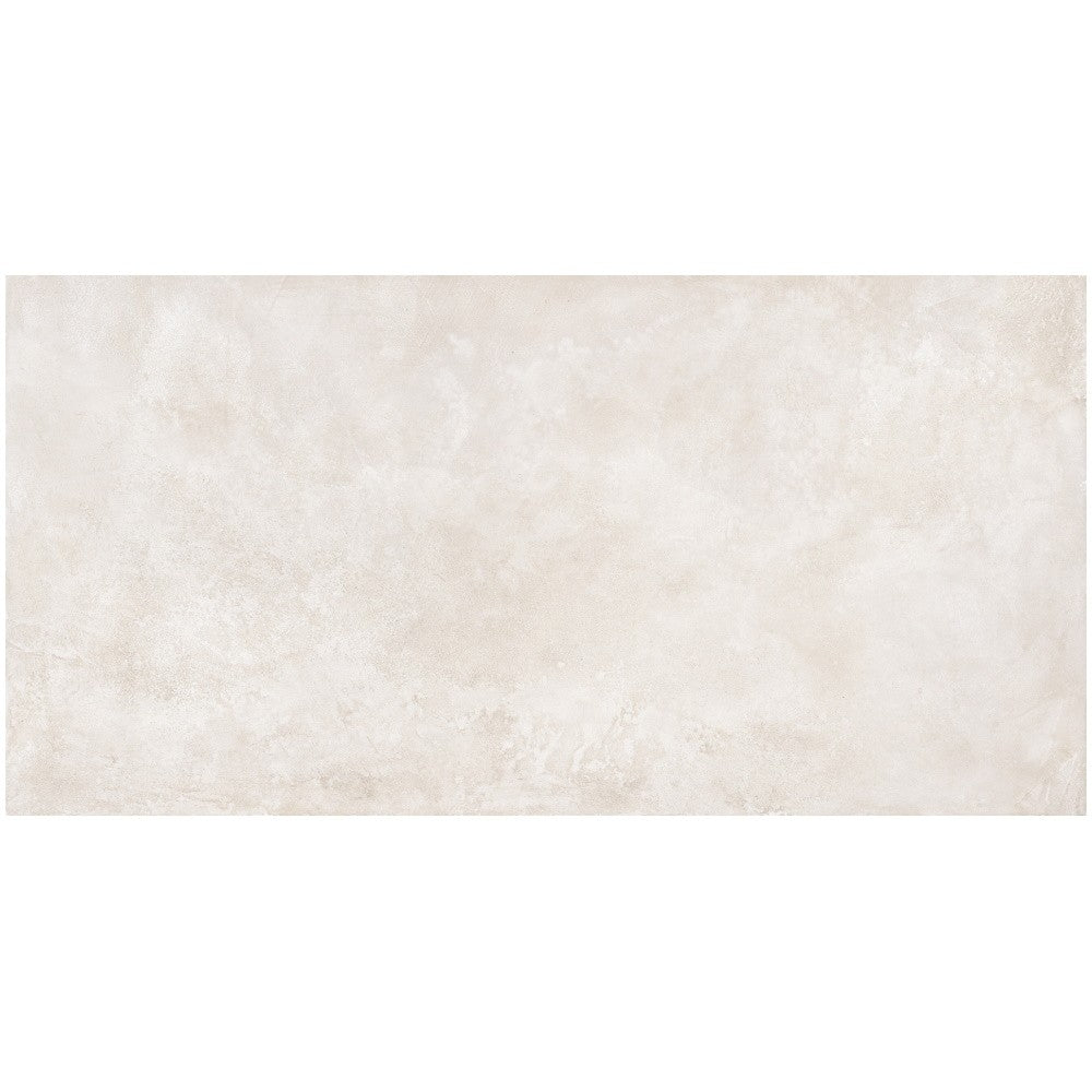 Gresie exterior portelanata rectificata alba 60x120 cm, Marazzi Puro Plaza White Strutturato