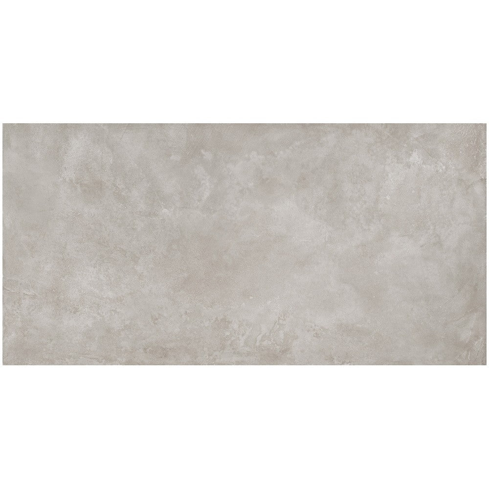 Gresie exterior portelanata rectificata gri 60x120 cm, Marazzi Puro Plaza Grey Strutturato