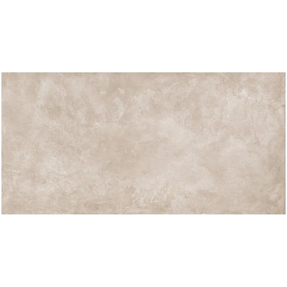 Gresie exterior portelanata rectificata bej 60x120 cm, Marazzi Puro Plaza Beige Strutturato