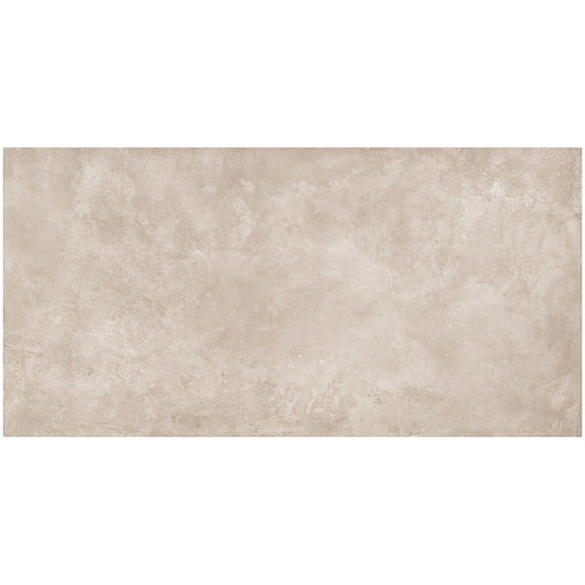 Gresie exterior portelanata rectificata bej 60x120 cm, Marazzi Puro Plaza Beige Strutturato