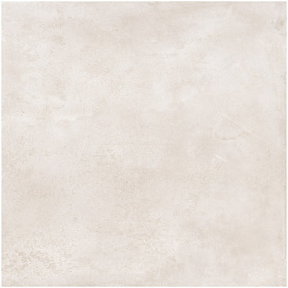 Gresie exterior portelanata rectificata alba 60x60 cm, Marazzi Puro Plaza White Strutturato