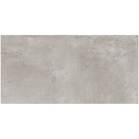 Gresie exterior portelanata rectificata gri 30x60 cm, Marazzi Puro Plaza Grey Strutturato