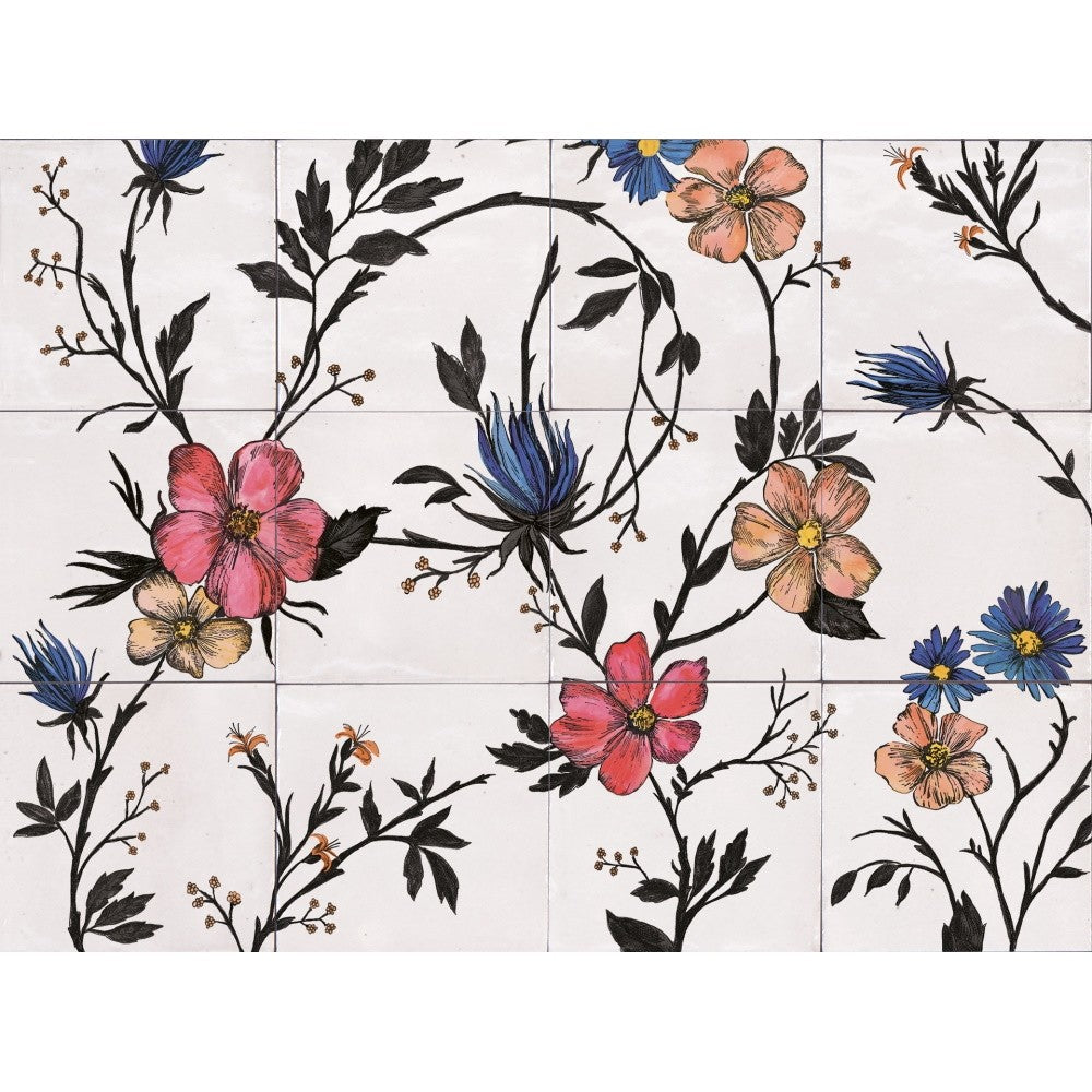 Decor interior alb 45x60 cm, Marazzi Rice Garden Modulo A