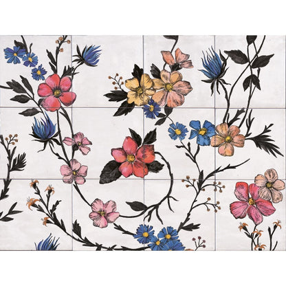 Decor interior alb 45x60 cm, Marazzi Rice Garden Modulo B