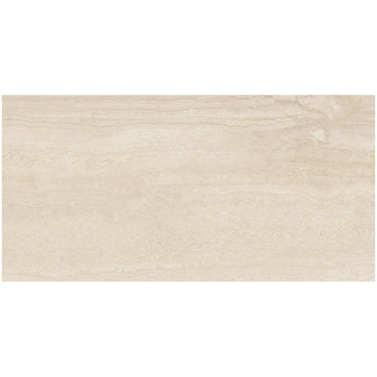 Gresie interior portelanata rectificata crem 60x120 cm, Marazzi Mystone Travertino Navona Lux