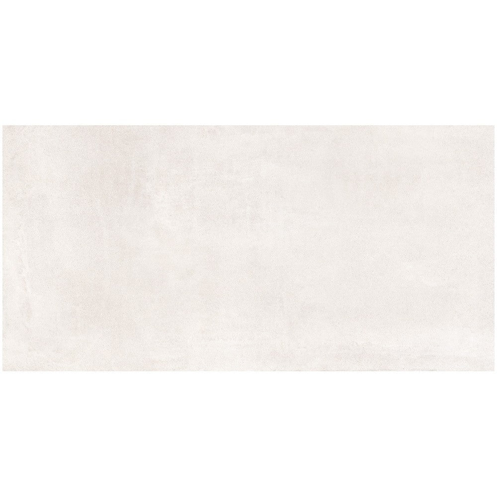 Gresie interior portelanata rectificata alba 60x120 cm, Marazzi Cementum Ash