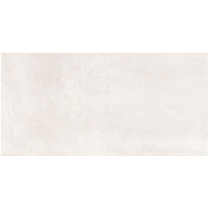 Gresie interior portelanata rectificata alba 60x120 cm, Marazzi Cementum Ash