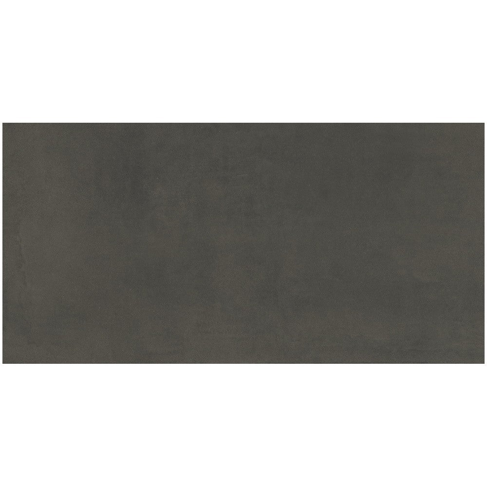 Gresie interior portelanata rectificata gri 60x120 cm, Marazzi Cementum Carbon