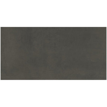Gresie interior portelanata rectificata gri 60x120 cm, Marazzi Cementum Carbon