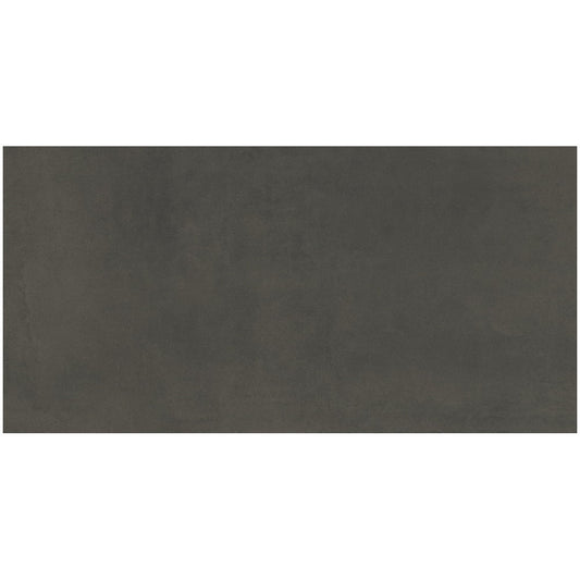 Gresie interior portelanata rectificata gri 60x120 cm, Marazzi Cementum Carbon