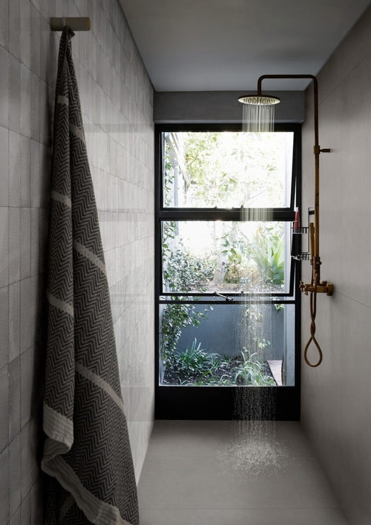 Faianta baie / bucatarie gri 60x120 cm, Marazzi Cementum Nickel Struttura Righe 3D