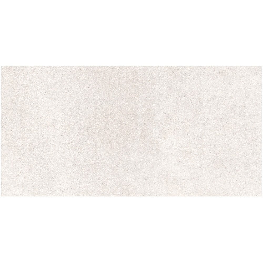 Gresie interior portelanata rectificata alba 30x60 cm, Marazzi Cementum Ash