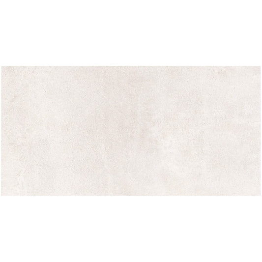 Gresie interior portelanata rectificata alba 30x60 cm, Marazzi Cementum Ash