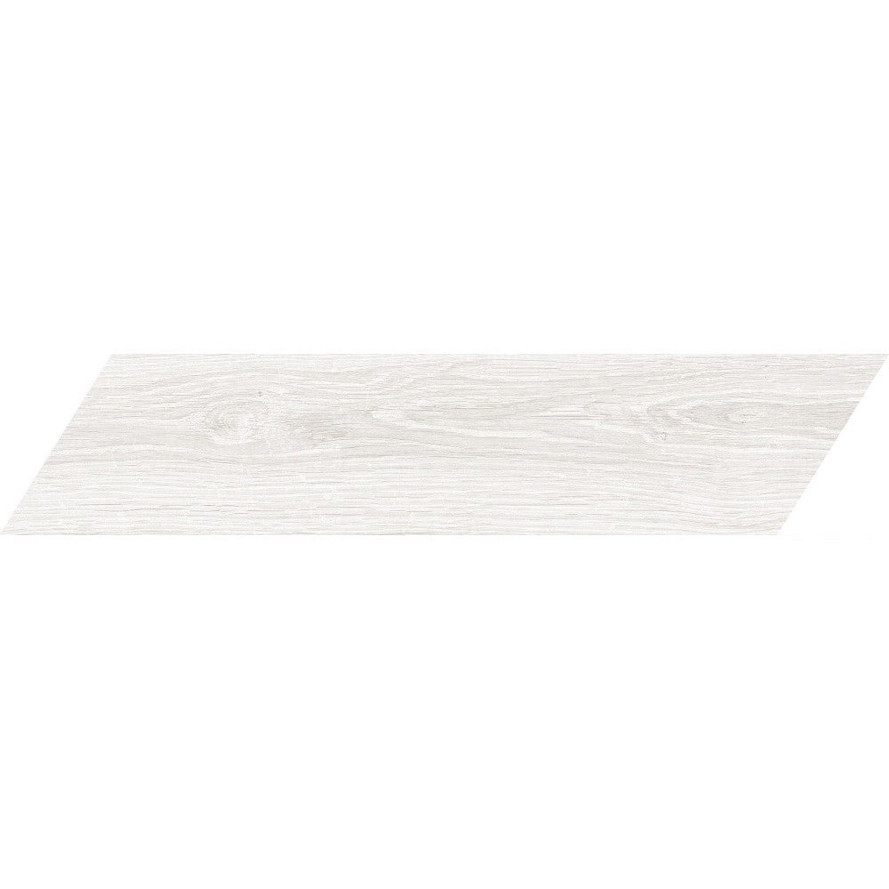 Gresie interior portelanata alba 11x54 cm, Marazzi Puro Oltre White Chevron