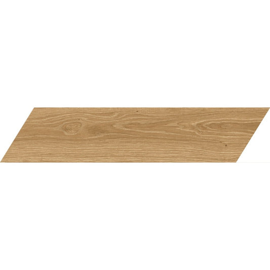 Gresie interior portelanata bej 11x54 cm, Marazzi Puro Oltre Caramel Chevron