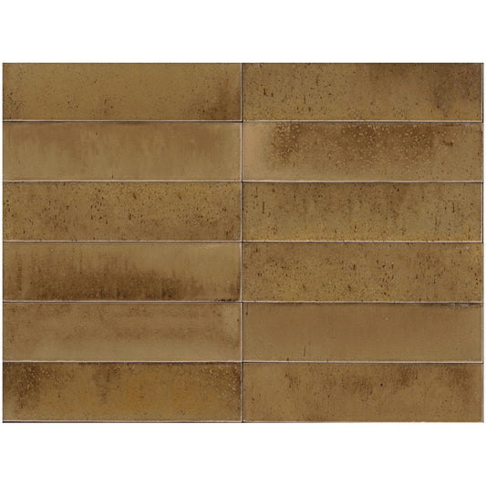 Gresie interior portelanata bej 6x24 cm, Marazzi Lume Beige Lux