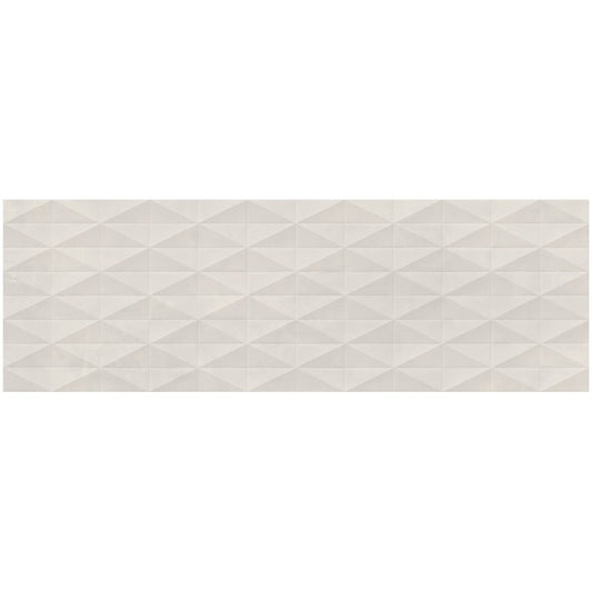 Faianta baie / bucatarie gri 25x76 cm, Marazzi Chill Grey Struttura 3D Diamond